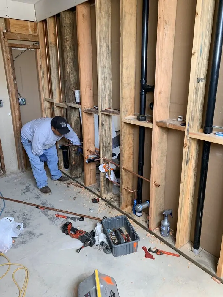 Commercial rough-in plumbing for Water Heater Replacement in Meridian